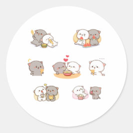 Mochi Peach Cat Sticker Pack