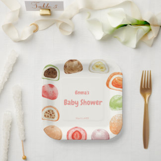 Mochi-sweet and full of love! papieren bordje