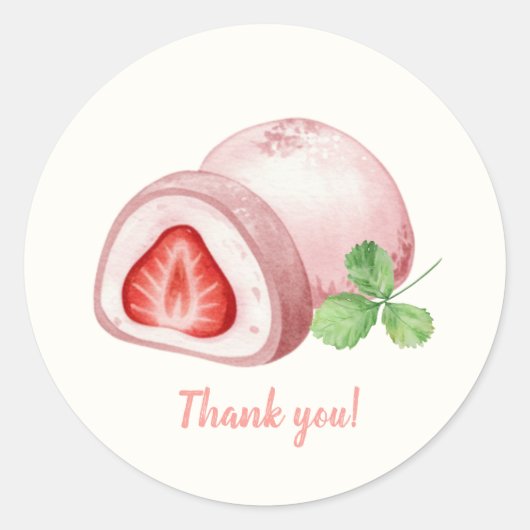 Mochi-sweet and full of love!  ronde sticker (Voorkant)