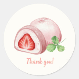 Mochi-sweet and full of love!  ronde sticker