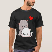 Mochia peach en Goma cat lover T-shirt (Voorkant)