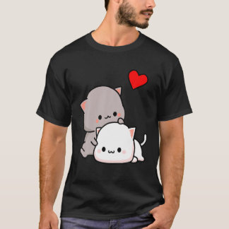 Mochia peach en Goma cat lover T-shirt