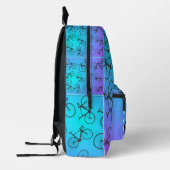 Mochila con estampado de bicicletas bedrukte rugzak (Links)