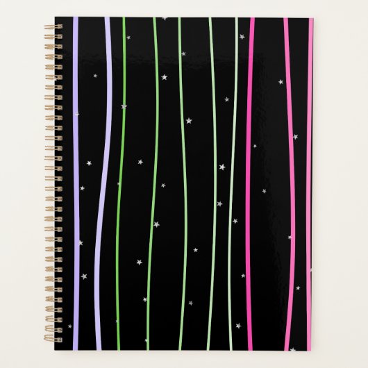 Mochila con estrellas con líneas onduladas planner (Voorkant)