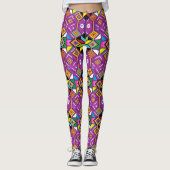 Mochila digitale pixel art leggings (Voorkant)