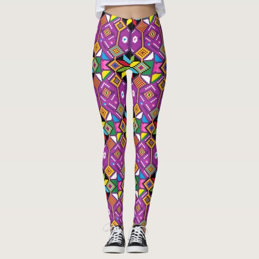 Mochila digitale pixel art leggings (Voorkant)