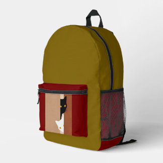 Mochila Dos Gatos Asomados Bedrukte Rugzak