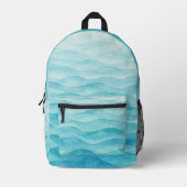 Mochila olas de mar bedrukte rugzak (Voorkant)