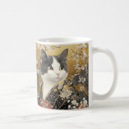 Mochineko mochi + neko, wat "kat" betekent in het koffiemok