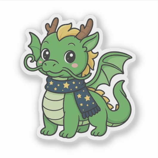 Mochiron, de oeroude bosdraak sticker (Voorkant)