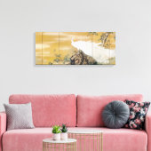 Mochizuki Gyokkei White Peafowl Canvas Afdruk (Insitu (Woonkamer))