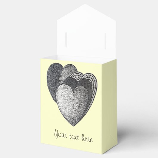 Mochroom spul voor romantische verjaardag bedankdoosjes (Geopend)