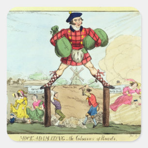 Mock-Adam-izing: de kolossus van wegen Vierkante Sticker