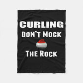 Mock de Rock Curling Custom Fleece Blanket niet (Voorkant)