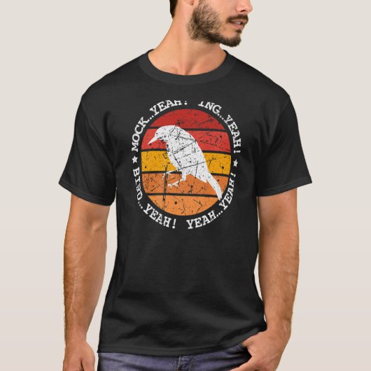 Mock Ja Ing Ja Bird Ja Dumb Retro Mockingbir T-shirt (Voorkant)