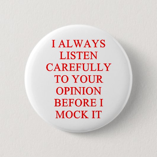 MOCK je beledigd Ronde Button 5,7 Cm (Voorkant)
