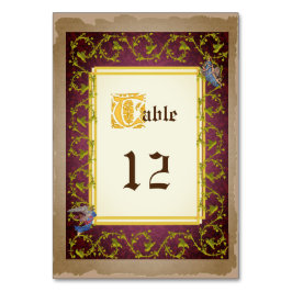 Mock omhoog middeleeuwse verlichte weduwschap met kaart