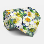 Mock Oranje naadloos Floral Patroon Stropdas (Opgerold)