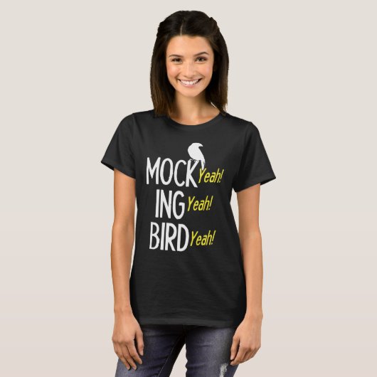 mock-vogel ja wandelend t-shirt (Voorkant volledig)