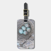 Mocking Bird Nest with Eggs Bagagelabel (Voorkant verticaal)