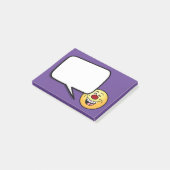 Mocking Face Grumpey Post-it® Notes (Schuin)