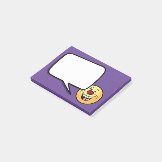 Mocking Face Grumpey Post-it® Notes (Schuin)