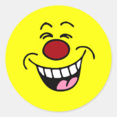 Mocking Face Ronde Sticker (Voorkant)