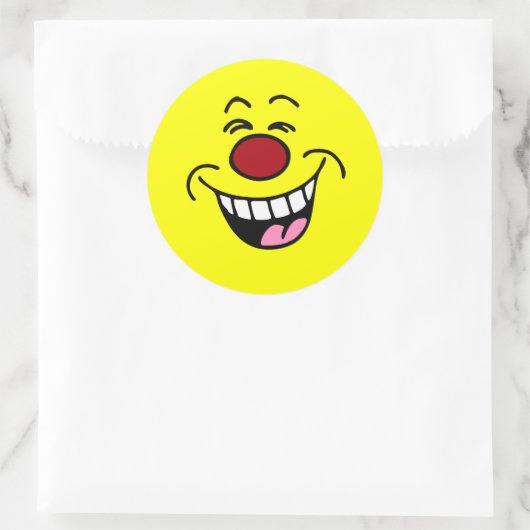 Mocking Face Ronde Sticker (Tas)