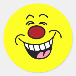 Mocking Face Ronde Sticker