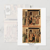 Mocking van Christus door Duccio Briefkaart (Voorkant / Achterkant)