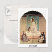 Mocking van Christus. Door Fra Angelico Briefkaart (Voorkant / Achterkant)