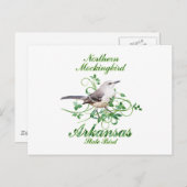 Mockingbird Arkansas State Bird Briefkaart (Voorkant / Achterkant)