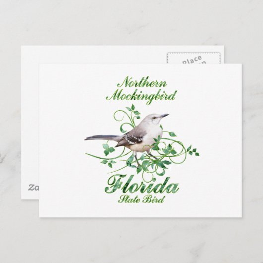 Mockingbird Florida State Bird Briefkaart (Voorkant / Achterkant)