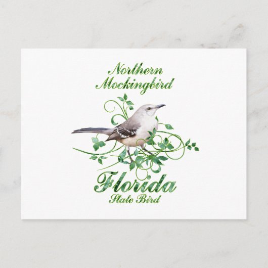Mockingbird Florida State Bird Briefkaart (Voorkant)
