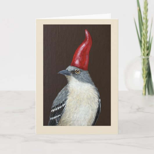 Mockingbird gnome card kaart (Voorkant)