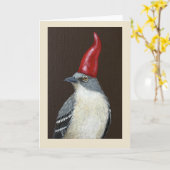 Mockingbird gnome card kaart (Gele Bloem)