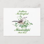 Mockingbird Mississippi State Bird Briefkaart (Voorkant)