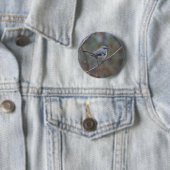 Mockingbird Ornithology Ronde Button 5,7 Cm (In situ)
