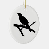 Mockingbird Silhouette Keramisch Ornament (Rechts)