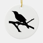Mockingbird Silhouette Keramisch Ornament (Voorkant)