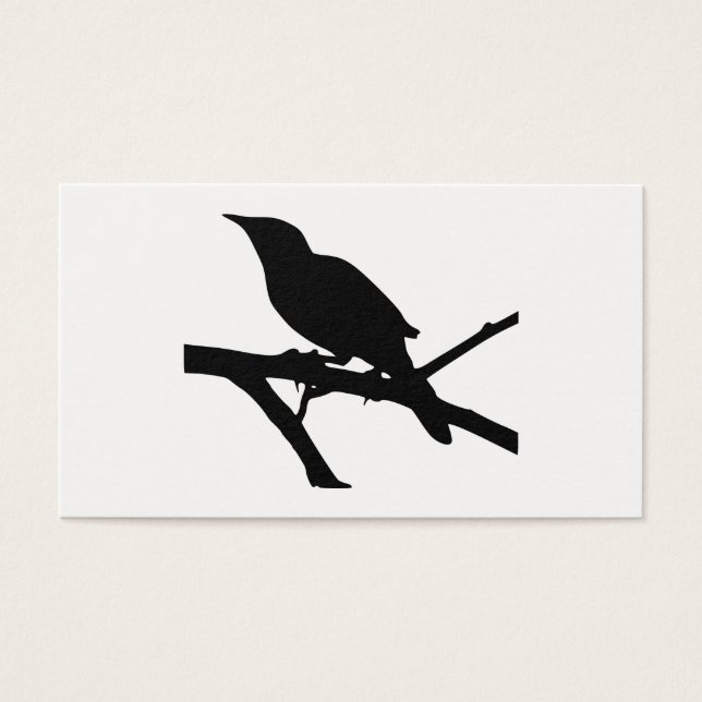 Mockingbird Silhouette Visitekaartjes (Voorkant)