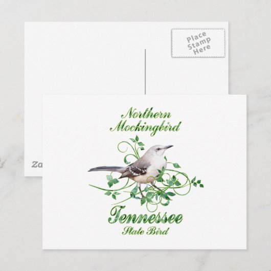 Mockingbird Tennessee State Bird Briefkaart (Voorkant / Achterkant)