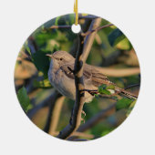 Mockingvogel Keramisch Ornament (Achterkant)