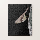 Mockingvogel op een grafsteen legpuzzel (Verticaal)