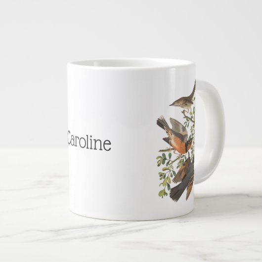 Mockingvogels en mazelen door John James Audubon Grote Koffiekop (Voorkant rechts)