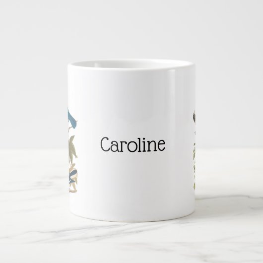 Mockingvogels en mazelen door John James Audubon Grote Koffiekop (Voorkant)