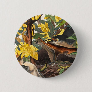 Mockingvogels, John James Audubon Ronde Button 5,7 Cm