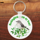 Mockingvogels warm mijn hart sleutelhanger (Voorkant)