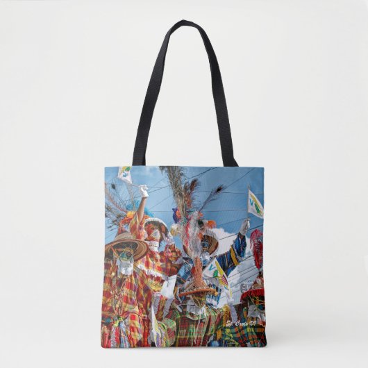 Mocko Jumbies Maagdeneilanden Vlaggen St. Croix VI Tote Bag (Voorkant)