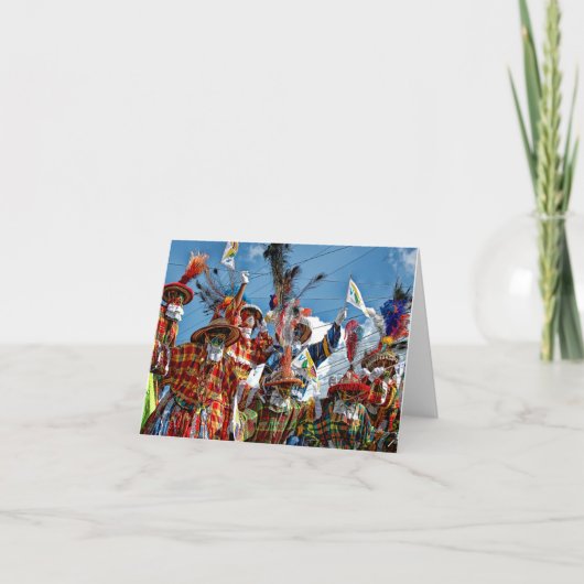 Mocko Jumbies USVI Feestdagen Kaart (Voorkant)